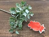 ハンドメイド 金魚 タイル (作善堂オリジナル蘭鋳, オレンジ)