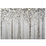 ヨセミテホームインテリアウォールアート木グレーとイエロー YJ9378A