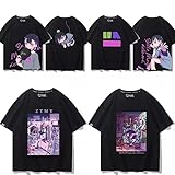 [YEZOO] ずとまよ Tシャツ アカネ ACAね ずっと真夜中でいいのに 丸首 インナーシャツ 半袖 カジュアル グッズ プリント 萌えグッズ カジュアル 記念シャツ 肌着 夏服 日常服 スポーツ プレゼント 男女兼用 (G,M)