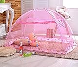CdyBox Portable Baby Kids Canopy Mosquito Net Tent Outdoor Beach Playhouses (Pink) [並行輸入品]