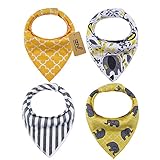 iZiv 4枚ベビービブ【食事用スタイ】防水よだれかけベビー0-2歳（カラー7）