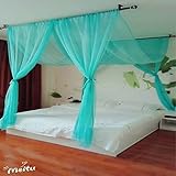 kqcnifvnklmヴィンテージMosquito Net、ソリッドカラーガーゼホテルキャノピーMosquito Net Queen2 KQCNIFVNKLM