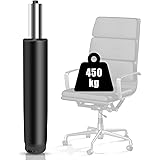 Omyoffice OA 椅子 ガスシリンダー、シリンダー,オフィスチェア昇降柱1000 lbs（450KG）、ゲーミングチェアガスシリンダー 交換用、様々な回転椅子に適用可能な高さ調節可能椅子ガスシリンダー（ブラック）