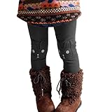 Kidsガールズウサギプリント冬フリースレギンスパンツ カラー: グレー