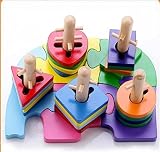1 Pcs,Puzzle Geometry Intelligence,You Can Teach Your Baby To Recognize Colors And Shape,Safe Non-To