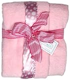 ブランケットを受信ディーギブ\u200b\u200bンスとCoRaindrops 1170雨滴ピンクの水玉で1170ユニセックスピンクFlurr