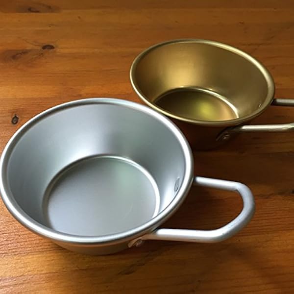 アウトドア キャンプ食器 アルミ手付き食器12cm アルミ食器キャンプ食器アウトドア食器手付き食器アウトドアキャンプ ゴールド