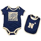 Naval Academy海軍Infant Look at the Baby Onesieとよだれかけセット 0-3 M
