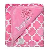 Boppy Happy 2 Ply Reversible Blanket, Pink by Boppy