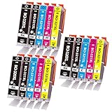キャノン用321 320 インクカートリッジ BCI-321XLインク（3BK/3C/3M/3Y）+BCI-320XL互換インク 3本 合計15本セット （大容量/増量/残量検知/個別包装/）【対応機種】PIXUS MP990・PIXUS MP980・PIXUS MP640・PIXUS MP630・PIXUS MP620・PIXUS MP560・PIXUS MP550・PIXUS MP540など