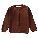 Cutelove　カーディガン　純色　ニットセーター　Tシャツ　ラウンドネック　トップス　ロングスリーブ　長袖　編み物　綿　男の子　女の子　ベビー　ボイズ　ガールズ　赤ちゃん　幼児　春　秋　冬　可愛い