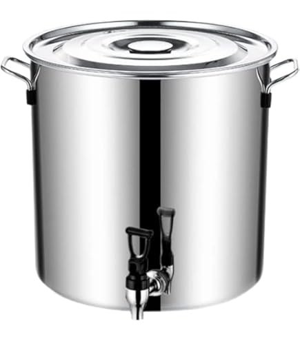 Amazon｜EBM 18-8 蛇口付寸胴鍋 目盛付 30cm 20L 5749601｜寸胴鍋