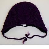 milk on the rocks(ミルクオンザロックス)耳ひも付きニット帽 ベビー キッズ 【70cm】【80cm】【90cm】 0 パープル／ダークグリーン