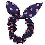 Qingsun 5個かわいい女の子ウサギ耳ヘアタイバンドロープポニーテールホルダー 6cm PRN144637ZFZP58