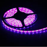 FAVOLCANO Pink 16.4 Feet 5M SMD 3528 300 Leds Flexible Lighting IP65 Waterproof 60led/M Led Light St