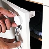 Magnetic Cabinet & Drawers Locks - 8 Locks + 2 Keys, 2 Installation Options: 3M Adhesive OR Screws [