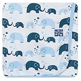 KicKee Pants Swaddling Blanket, Boy Bubble Elephant by KicKee Pants