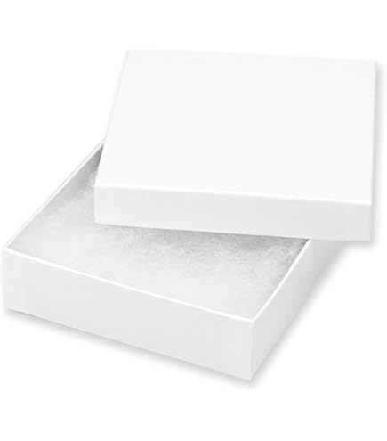 Beadaholique 16-Piece Kraft Cardboard Jewelry Boxes - 3.5x3.5x1 Inch, Brown Square Boxes