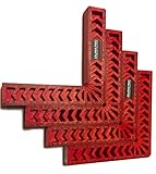 直角定規 コーナー 固定 クランプ L型 90度 (4, 200 * 200mm)