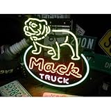 ネオンサイン Mack TRUCK ブルドッグ ネオン管 ネオンライト 店舗照明 ガレージ アメリカン雑貨