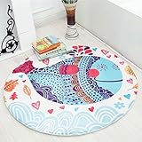 Burning Go ベビー プレイマット ラグマット カーペット INS 北欧風 お昼寝マット 敷マット オムツ替えマット ラウンド オシャレ インテリア モノトーン 撮影道具 赤ちゃん プレゼント