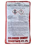 コンクリート用 顔料 着色の色粉 コンクリートカラーリング表面着色材 (20kg, スモーキーグリーン)