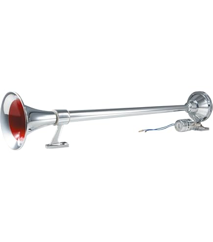 0531 丸ビックロングホーン 120cm 2本セット 12/24v兼用 Amazon | 12V 24V 兼用 丸型 ビッグホーン 1000mm ラッパ