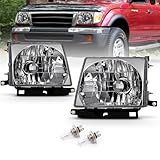 AmeriLite 交換用ヘッドライトクローム 97-00トヨタタコマ用 助手席側と運転席側