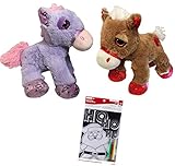 Unicorn Plush Toy DollまたはStuffed Animal Horseキット、アクセサリー 11 inches マルチカラー horse-unicorn-11inchkit