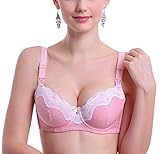Nice Days（ナイス　ディズ）　マタニティ 授乳 ブラ ブラジャー　ワイヤー付き (85B, ピンク)