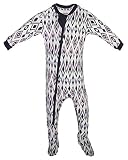 zippyjamz Organic Baby Footed Sleeperすばやく簡単なおむつ変更のパジャマ股下ファスナー付き