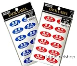 【赤・No.105】タックラベル 見本・SAMPLE シール (300片入) TACK-10
