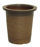 コゲ櫛目県崖 8号 信楽焼　植木鉢　ガーデニング　陶器鉢