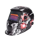 Giantree 溶接ヘルメット、1639A赤いダイヤモンド自動暗化溶接ヘルメット溶接機マスクUV保護IR保護