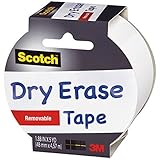 Scotch ( TM ) Dry Eraseテープ1.88 " x5yd-white