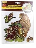 Fall Harvest 3-D Window Clings (Cornucopia) by Greenbrier International [並行輸入品]