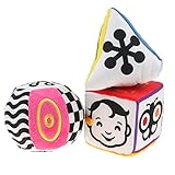 B Blesiya 3個パック　布製　三角形　円形　正方形ブロック　ビルディングブロック　ソフトおもちゃ