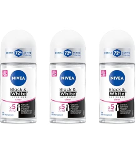 Amazon.co.jp: Nivea Invisible for Black & White Clear Roll-On Anti