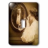 Scenes from the Pastマジックランタン – VictorianハロウィンマジックミラーSpookyヴィンテージ1890 – 照明スイッチカバー – シングルトグルスイッチ( LSP 