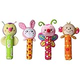 新しい1 pc 0 – 3年ベビーキッズCute Animal Plush Rattles Hand BellsフクロウBear Deer BBサウンド教育面白いおもちゃのギフト