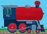 Oopsy Daisy Train Engine Stretched Canvas Wall Art by Max Grover, 14 by 10-Inch by Oopsy Daisy [並行輸入
