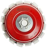 Norton Knotted Wire Cup Brush for Steel with Protective Guard, Carbon Bristles, 5/8-11 Arbor, Single