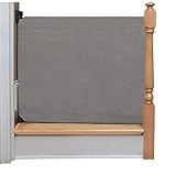 The Stair Barrier - Banister-to-Banister Baby/Pet Gate - Basic Grey, Wide by The Stair Barrier