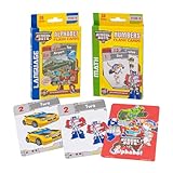 Hasbro トランスフォーマー レスキューボット フラッシュカード 数字 アルファベット PreK-K (2個セット)