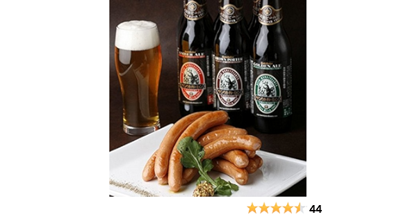 Amazon Co Jp 日本一ウインナー 金賞地ビール飲み比べセット A 2 3人向 厚木ハム ソーセージ 地ビール おつまみセット 食品 飲料 お酒