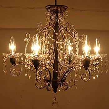 シャンデリア FeuFeu ジュエル(FeuFeu Jewel)アンティーク調シャンデリア アンティークブラック 6灯タイプ