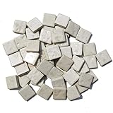 アートモザイク ２３ｍｍ角 タイル ５０ピース ホワイト