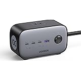 UGREEN DigiNest Pro 100W PD 充電器 7-in-1 USB-C電源タップ 1.8m AC1250W GaNIII採用 USB-C×3 USB-A×1 AC差込口×3 独自冷却技術 一括スイッチ付き マルチ保護システム PSE
