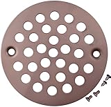 Plumbest D41-10WB Shower Stall Drain Replacement Strainer with Screws for Fiberglass Shower, Old Wor