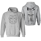 BTS防弾少年団ブラックパーカーセータープルオーバー グレイ